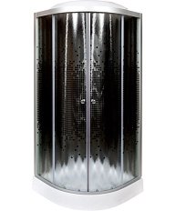 Душевая кабина Deto L 90x90 см полукруглая