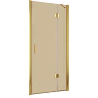 Душевая дверь профиль золотой стекло бронза Vegas-glass