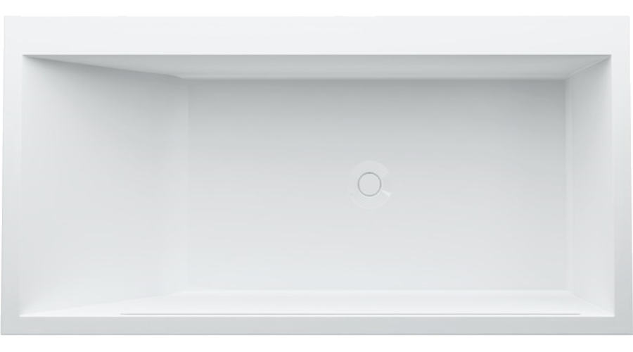 Ванна из материала Sentec Laufen Kartell 170х86 см с подсветкой перелива 2.2433.2.000.616.1 (детальная фотография)