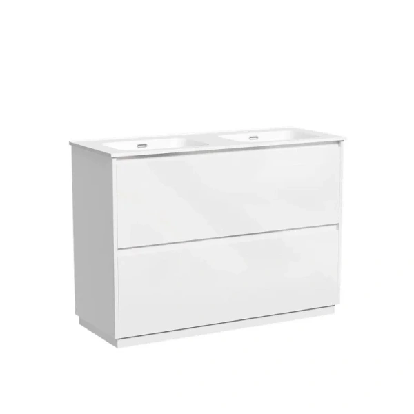 Тумба под раковину напольная Sancos Libra Floor 120 см белый глянец LB120F-2W (детальная фотография)