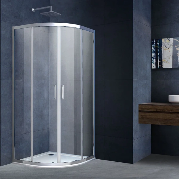 Душевой уголок Vincea Alpha 80х80 см стекло прозрачное VSQ-3AL800CL (детальная фотография), хром