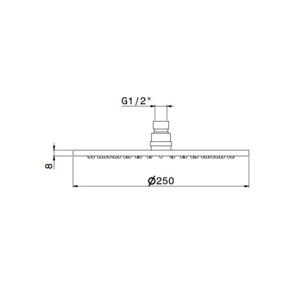 Верхний душ Kerama Marazzi Ole черный матовый 27747KM.01.093 (детальная фотография), верхние души