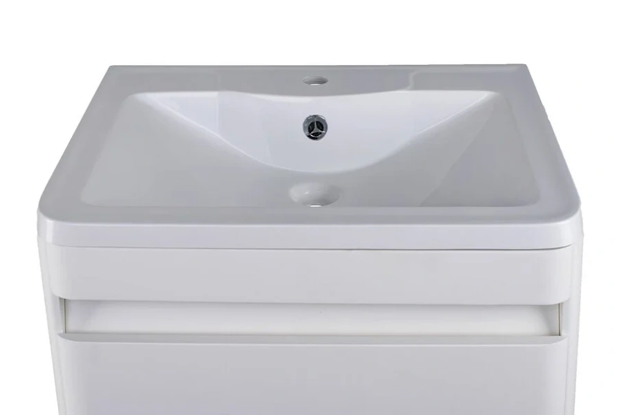 Тумба под раковину подвесная Style Line Атлантика 60 см белая СС-00002206 (детальная фотография), современная, hi-tech