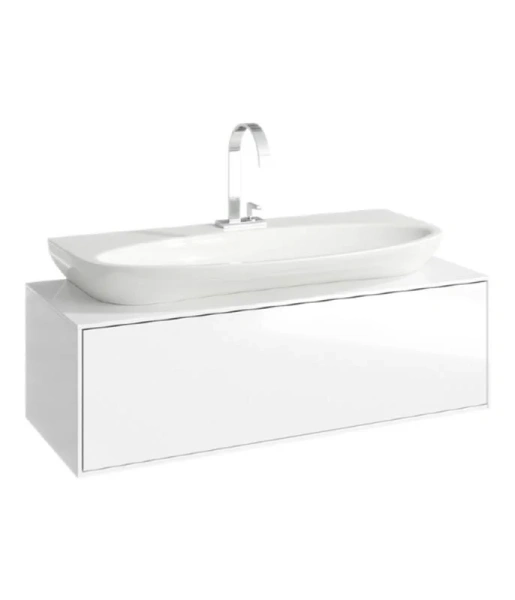 Тумба под раковину подвесная Aqwella Genesis 100 см белая GEN0110W (детальная фотография)