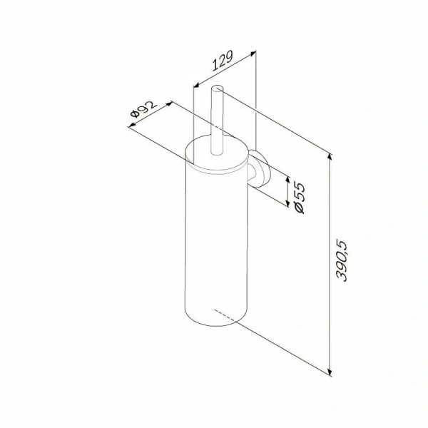 Ершик Am.Pm Sense L подвесной A7433600 (детальная фотография), современные, hi-tech