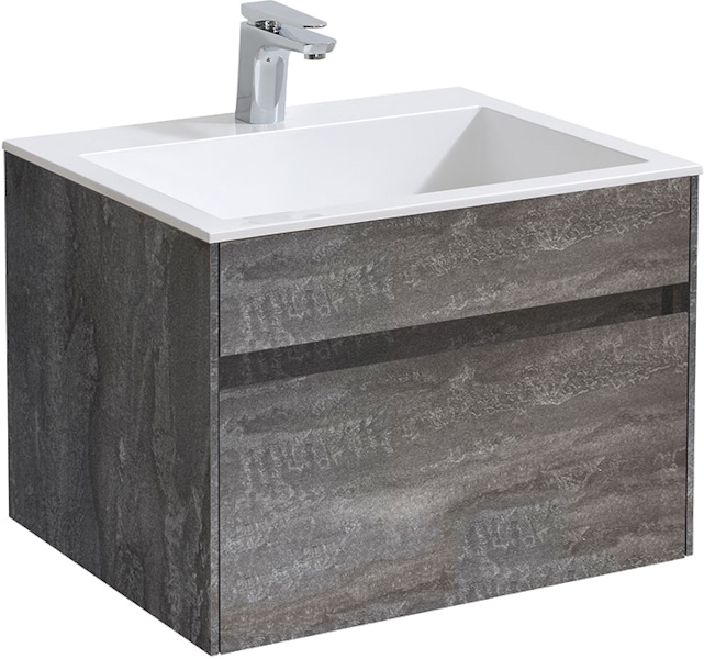 Тумба под раковину подвесная Vincea Chiara 59,2 см G.Stone VMC-2C600GS (детальная фотография)