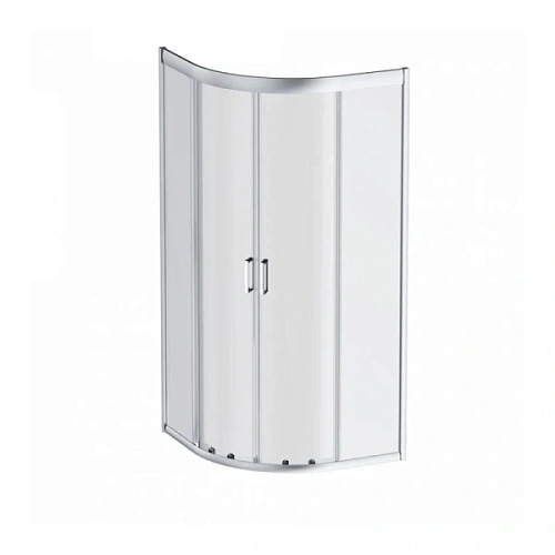  Душевой уголок Am.Pm Gem 100х100 см профиль матовое серебро - фото 1