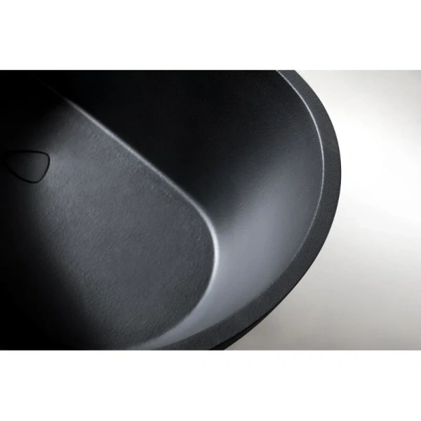 Ванна из искусственного камня Abber Dortmund 170x75 см черная AM9911B (детальная фотография), отдельностоящие