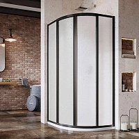 Душевой уголок Ravak Supernova 90x90 см профиль черный, матовый полистирол