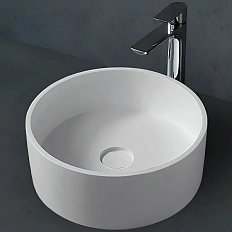 Раковина Abber Stein 40 см белая матовая