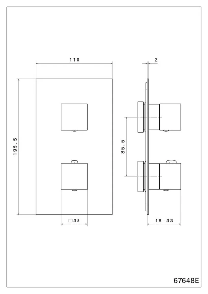Смеситель для душа Kerama Marazzi Futura хром 67648EKM.21.018 (детальная фотография), для душа