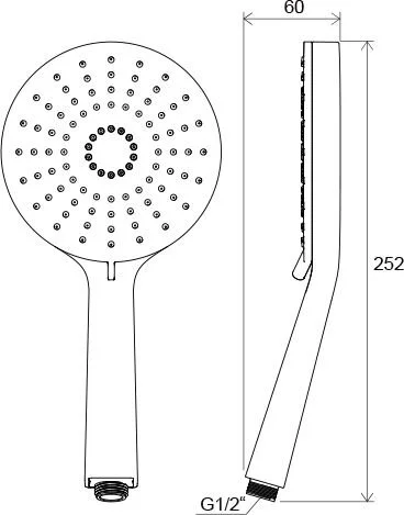 Душевая лейка Ravak Flat XXL 961.00 X07P344 (детальная фотография), в наличии