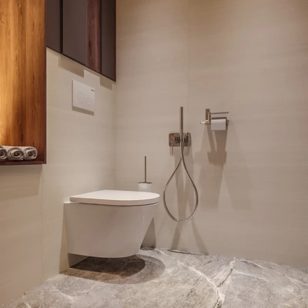 Унитаз подвесной Lavinia Boho Biore безободковый 330402CR (детальная фотография), безободковые, сиденье с микролифтом , с антивсплеском