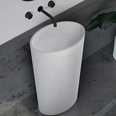 Раковина Abber Stein 50 см белая матовая