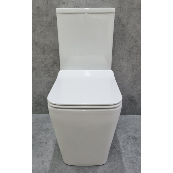 Унитаз компакт Ceramalux N 2170AXM безободковый (детальная фотография), с бачком