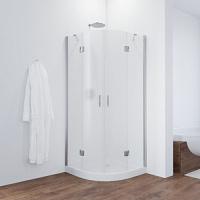 Душевой уголок профиль глянцевый хром стекло сатин Vegas-glass