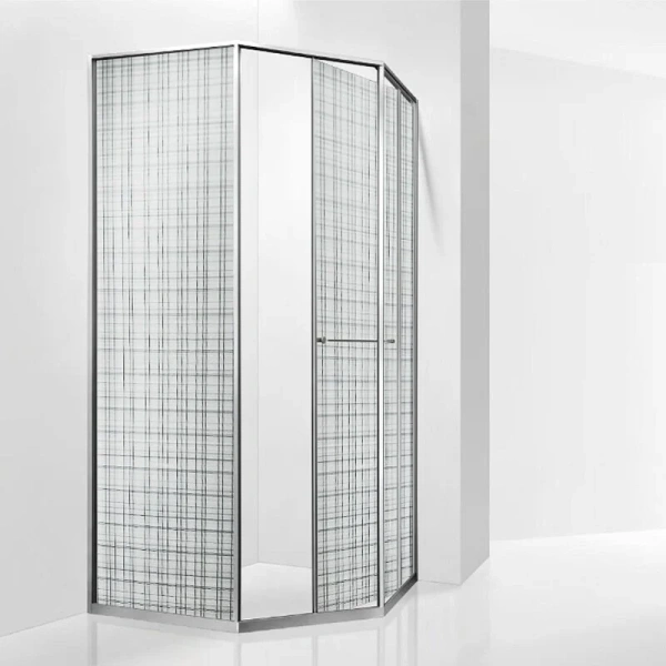 Душевой уголок RGW Stilvoll SV-82 L 90x90 см стекло черная вуаль, левый 33328299-241L (детальная фотография), стеклянные, угловые, без поддона