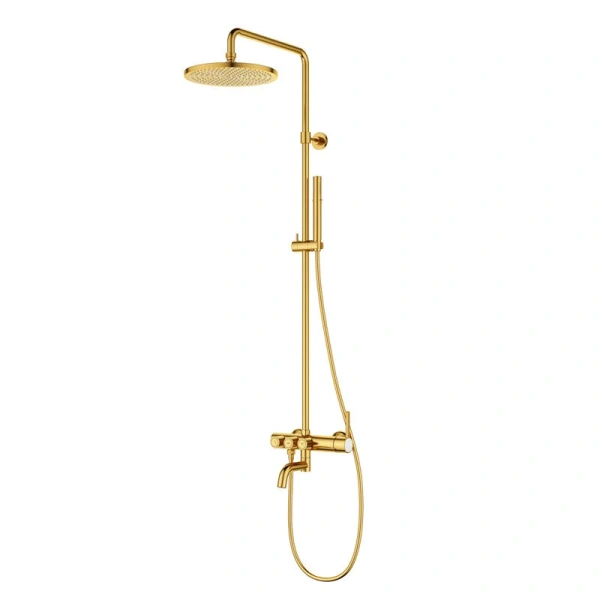 Душевая стойка Cezares Eco брашированное золото ECO-CVD-BORO (детальная фотография)