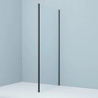 Душевая перегородка IDDIS Slide 100 см черный алюминиевый профиль