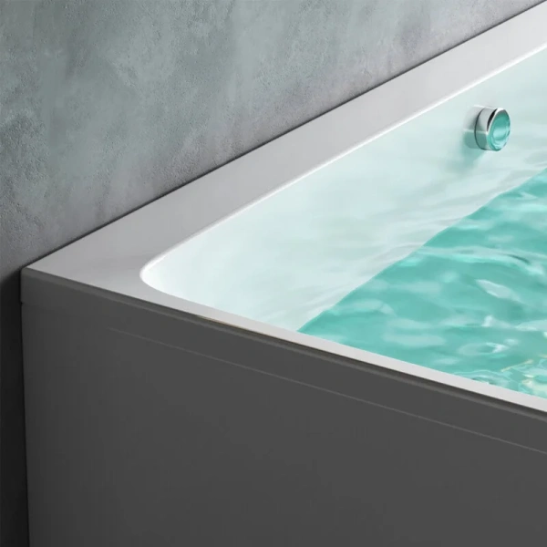 Ванна акриловая Am.Pm Func 170x80 белая W84A-170-080W-A (детальная фотография), без гидромассажа, большие