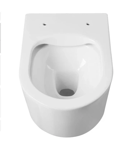 Унитаз подвесной Акватек Мия белый AQ2004T-00 (детальная фотография), современные, hi-tech, круглые