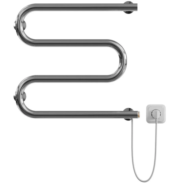 Полотенцесушитель электрический Ника Simple 50/50 см хром М 50/50 каб (детальная фотография)