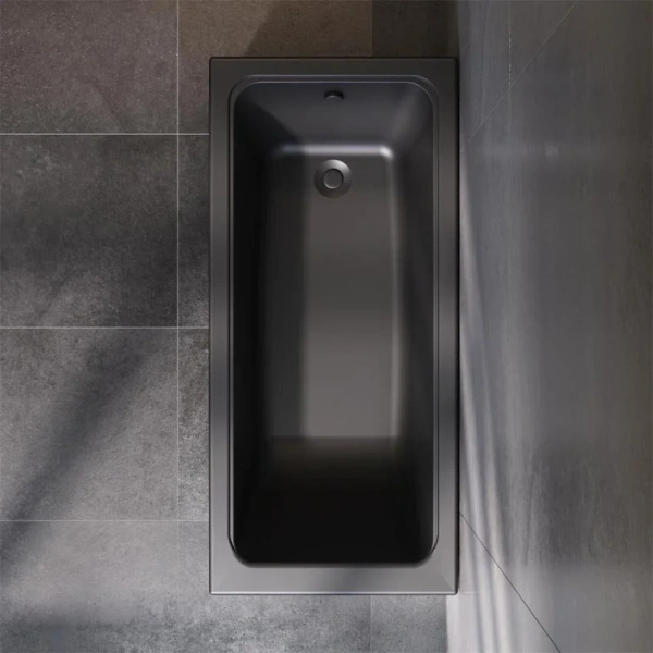 Ванна акриловая Am.Pm Gem W90A-150-070B-A 150x70 см черная (детальная фотография), без гидромассажа, недорогие, маленькие