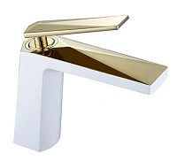 Смеситель для раковины Boheme Venturo белый/золото