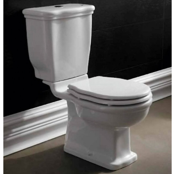 Унитаз компакт BelBagno Boheme BB115CPS с вертикальным выпуском (детальная фотография), напольные