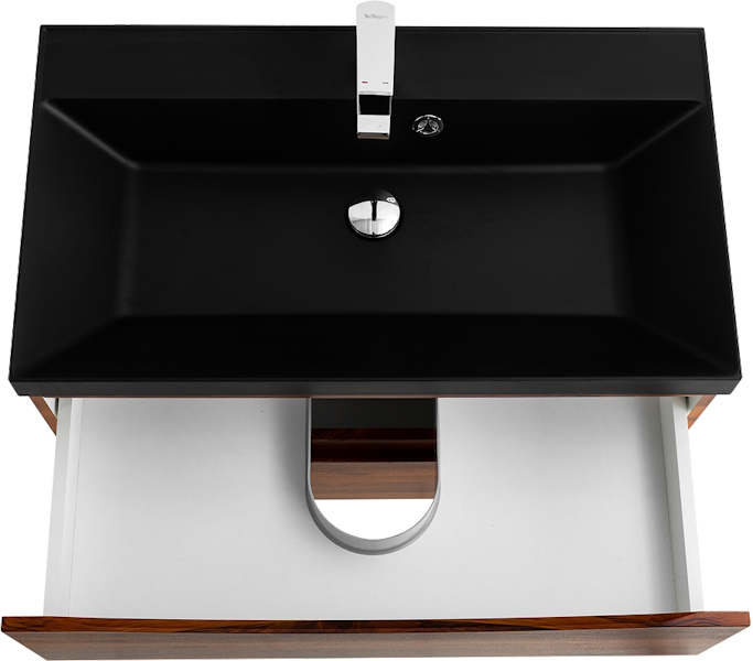 Тумба под раковину подвесная BelBagno Marino 80 см Rovere Cillegio MARINO-800-2C-SO-RC-P (детальная фотография), светло-коричневая