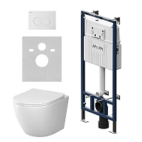 Унитаз с инсталляцией Am.Pm Like белый