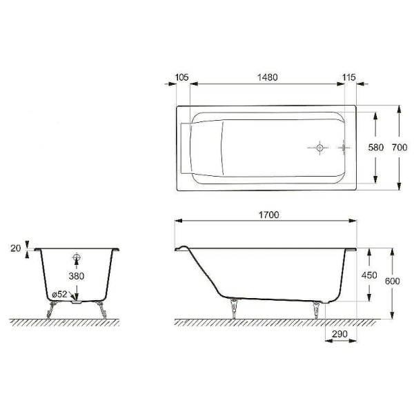 Схема (детальная фотография), чугунные