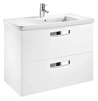 Тумба под раковину подвесная Roca The Gap 80 см белый матовый