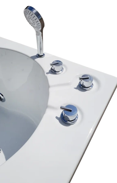 Ванна гидромассажная Royal Bath Hardon De Luxe RB083100DL, 200 x 150 см, белая (детальная фотография), приставные, встраиваемые