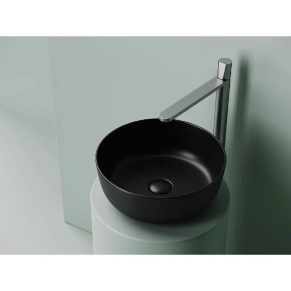 Раковина Ceramica Nova Element 35 см черная матовая CN6073MB (детальная фотография), из санфарфора