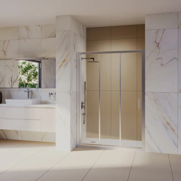 Душевая дверь в нишу RGW Classic CL-111 90 см профиль хром 410911109-11 (детальная фотография), современные, hi-tech