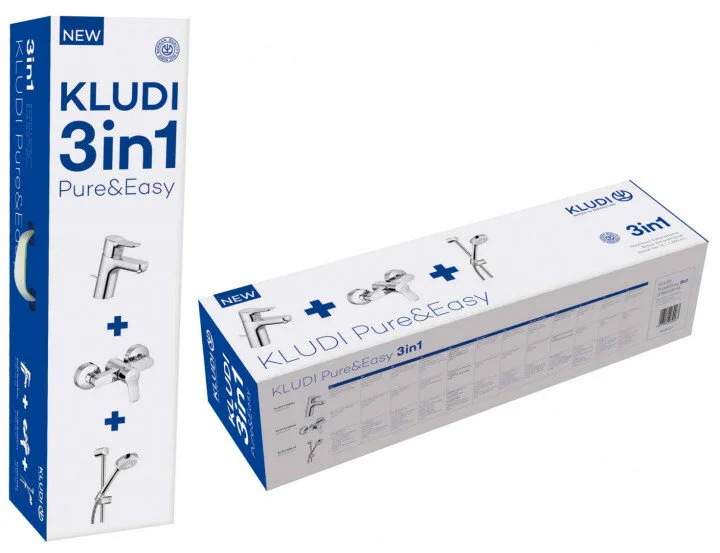 Душевой комплект Kludi Pure&Easy хром 378450565 (детальная фотография), современные, hi-tech