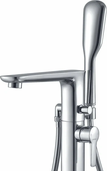 Смеситель для ванны Cezares Tesoro напольный с ручным душем TESORO-F-VDP-01 (детальная фотография), для ванны