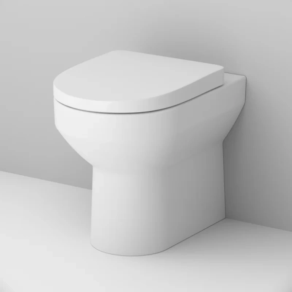 Унитаз напольный Am.Pm Spirit 2.0 C701438WH приставной (детальная фотография), фарфор, керамика