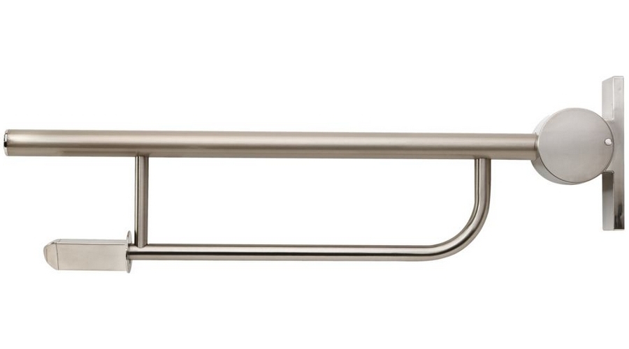 Поручень для ванной Ideal Standard Contour S6360 складной шарнирный (детальная фотография), белые, черные, другие index_1