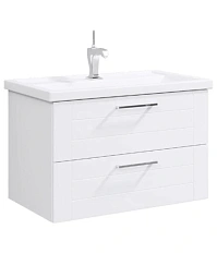 Тумба с раковиной подвесная Aqwella Манчестер MAN01082 80 см с двумя ящиками