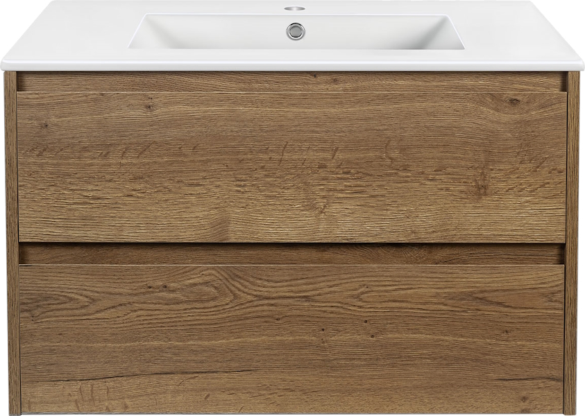 Тумба под раковину подвесная Vincea Gio 80,7 см T.Oak VMC-2G800TO (детальная фотография)