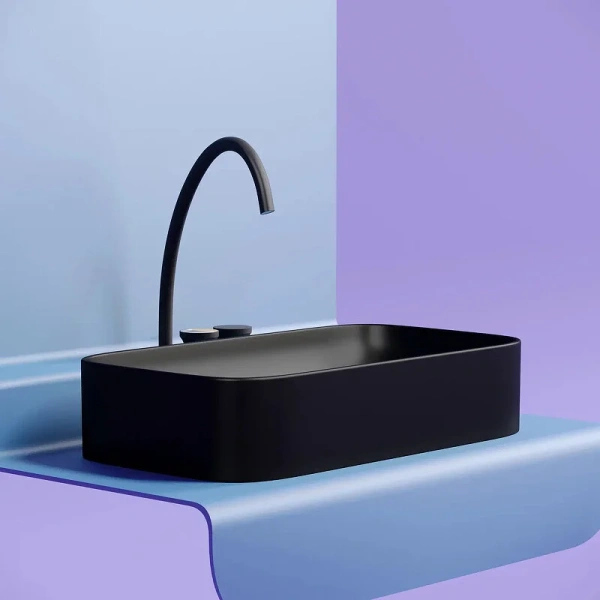 Раковина Ceramica Nova Element 70 см черная CN6054MB (детальная фотография), 70 см