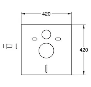 Звукоизоляционный комплект Grohe для инсталляции 37131000 (детальная фотография), в наличии