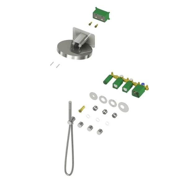 Душевой комплект Timo Saona хром SX-2329/00SM (детальная фотография), хром