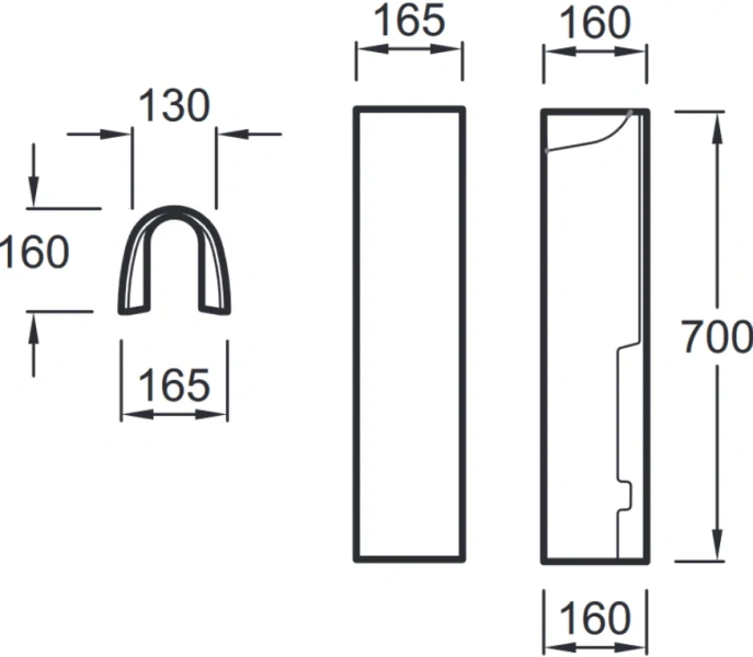 Пьедестал для раковины Jacob Delafon Mideo белый 15537G-00 (детальная фотография) index_1