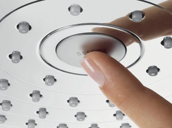 Верхний душ Hansgrohe Croma Select E хром 26528000 (детальная фотография), современные, hi-tech