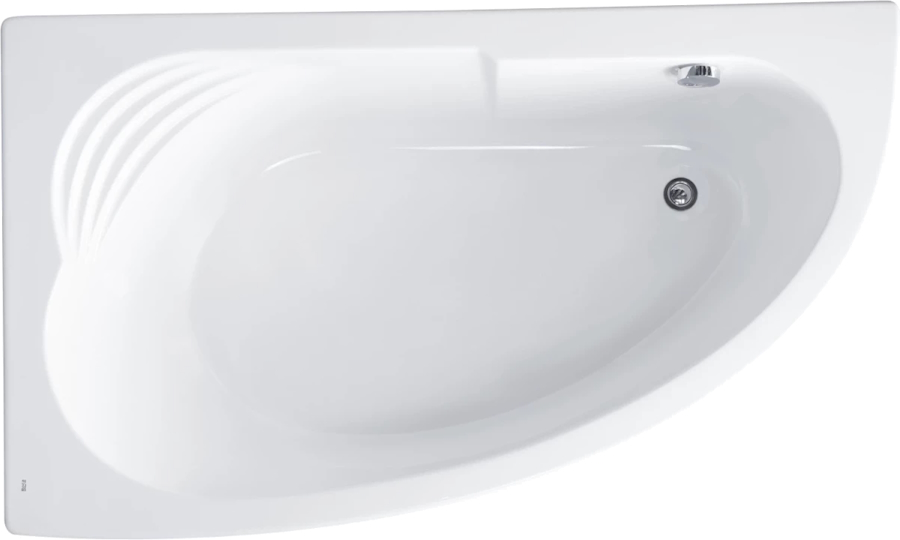 Ванна акриловая Roca Merida ZRU930299 170х100 см асимметричная (детальная фотография), акриловые