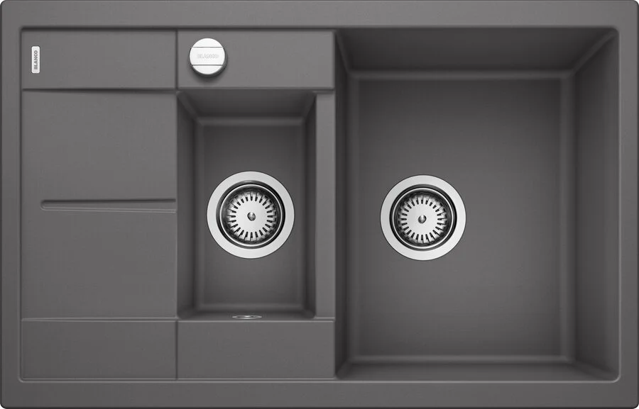 Мойка для кухни Blanco Metra 6 S Compact 78 см темная скала 518876 (детальная фотография), врезные