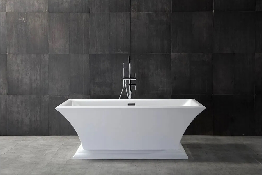 Акриловая ванна Abber 170х80 см отдельностоящая AB9238 (детальная фотография), в классическом стиле